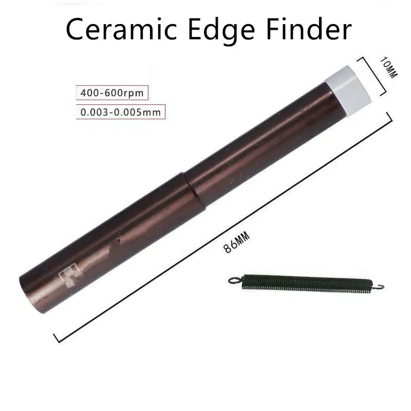 Color: Red - Non-magnetic mechanical Edge Finder Ceramic Touch Point 10mm Locate Work Edges for Milling Lathe CNC machine tool 1pc