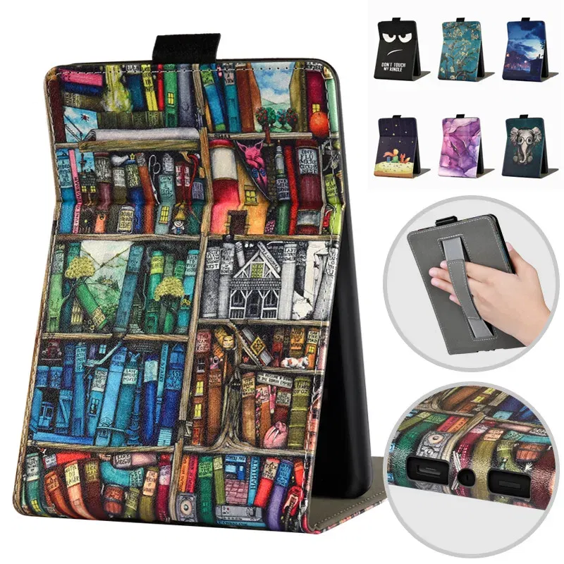 Color: ROSE RED, Size: eleven - Cute Smart Case for 6.8' 6'' Kindle Paperwhite Signature 11th Generation Edition 12th 2024 7'' 7th 10th 6th M2L4EK RS23CV Cover