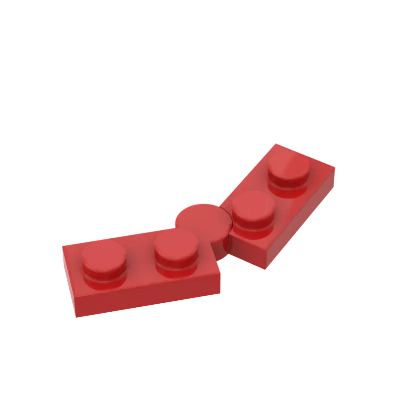 Color: plum - 10pcs MOC Brick Parts 73983 19954 2429 Hinge Plate 1 x 4 Swivel Compatible Building Block Particle DIY Assmble Kid Brain Toy