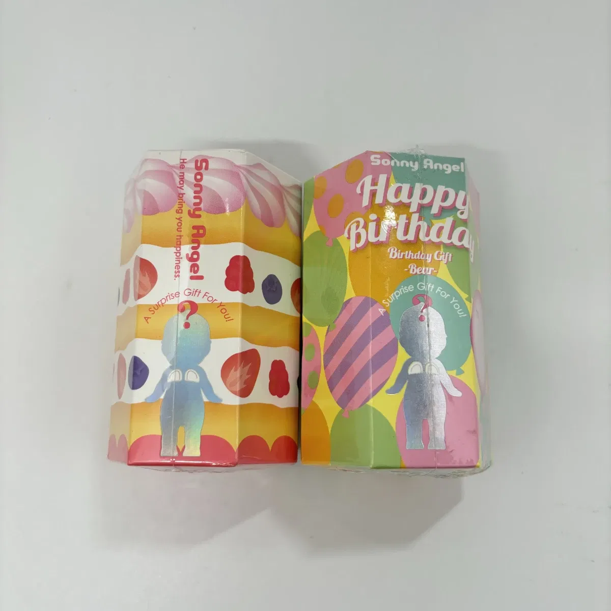 Color: GRAY, Ships From: CHINA, Size: Other - SonnyAngel Mini Figure He may bring you happiness Series Happy Birthday Gift Bear Blind Box Toy for Girl Mystery Box