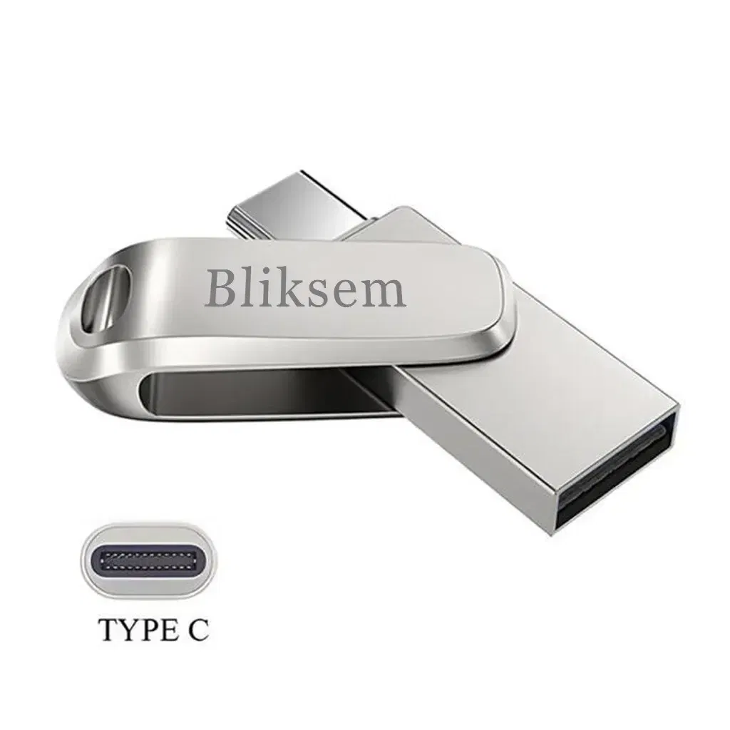 Capacity: 64GB - Bliksem TYPE-C USB Flash Drive 32GB 64GB 128GB for TYPE-C PC High Speed USB Flash Drive 128GB USB 2.0 TYPE-C 32GB 64GB Pen Drive