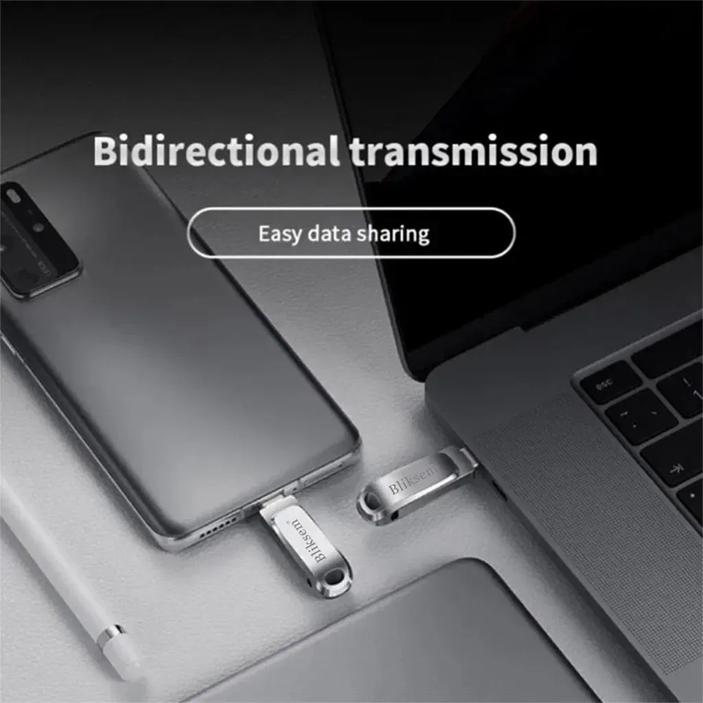 Capacity: 64GB - Bliksem TYPE-C USB Flash Drive 32GB 64GB 128GB for TYPE-C PC High Speed USB Flash Drive 128GB USB 2.0 TYPE-C 32GB 64GB Pen Drive