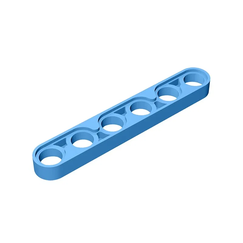 Color: light yellow - Gobricks GDS-694 Technical, Liftarm Thin 1 x 6 compatible with lego 32063 pieces of children's DIY Building Blocks Technical