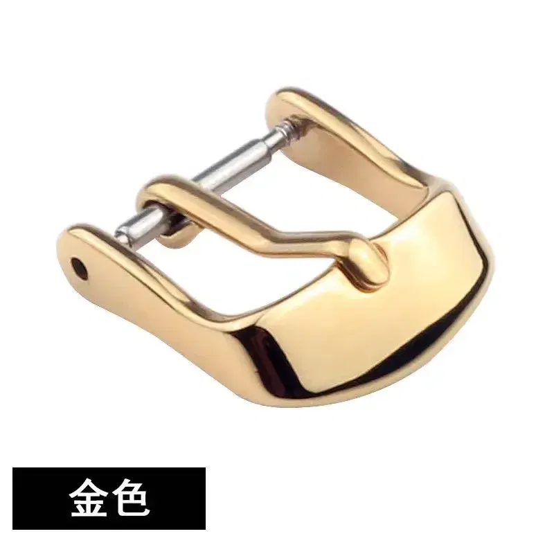 Band Color: Blue Light Blue, Band Width: 18mm, Ships From: CHINA - Stainless Steel Watch Buckle for Leather Strap Pin Buckle Strap Buckle Gold Silver Rose Gold Strap Button Accessories