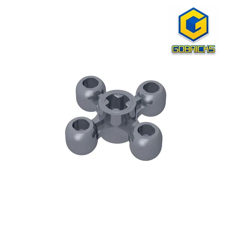 Color: GRAY - Gobricks GDS-1179 Technical Knob Cog / Gear / Wheel compatible lego 32072 children's DIY Educational Building Blocks Technical