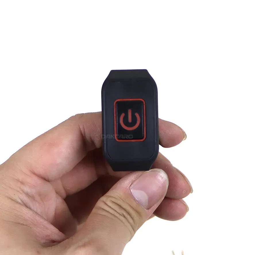 Color: Dark Grey - Motorcycle Handlebar Switch with LED Light 7/8'' 22mm Momentry Buttton for Electric Star Kill Waterproof Control Switch Button