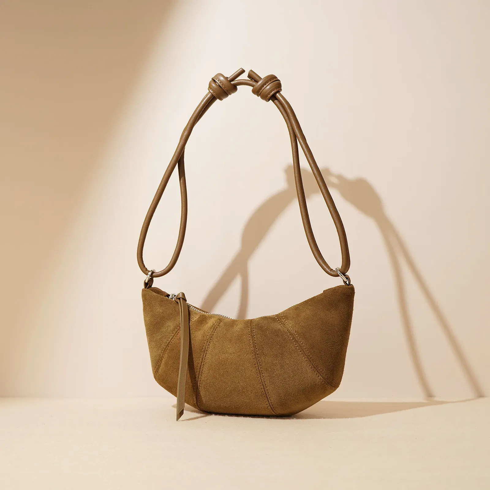 New 2024 Frosted Cowhide Autumn and Winter Dumpling Bag, Fashionable And Exquisite Single Shoulder Crossbody Bag For Women