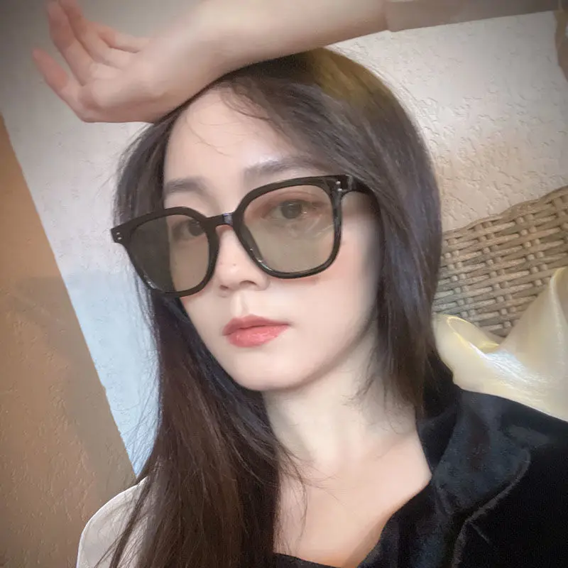 Lenses Color: Blue, Ships From: CN, Frame Color: MULTI - High-Quality Square Men Women Sunglasses Fashion New Meter Nail Hip Hop Sun Glasses Retro Sunglasses for female male