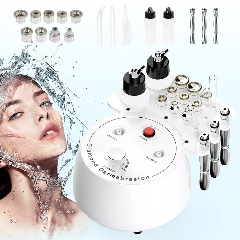 Color: White, Ships From: CHINA - 3 In 1 Vacuum Diamond Tip Microdermabrasion Machine Acne Blackhead Removal Skin Rejuvenation Water Spray Facial Beauty Machine