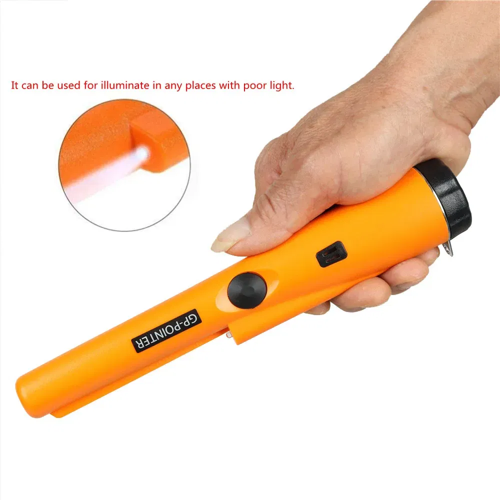 Metal Detector Pinpointer,Partial Waterproof Handheld Convenient Pin Pointer Wand with Holster, 360?°Scanning Locating Gold Coin