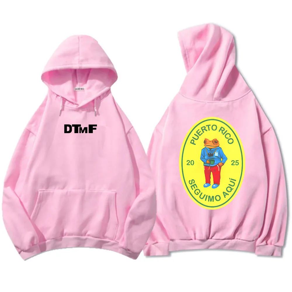 Color: Navy Blue, Size: L - DTMF Deb? Tirar Más Fotos 2025 New Album Hoodies Bad Bunny Singer Printing Sweatshirts Men Women Clothing Sudaderas Hombre Male