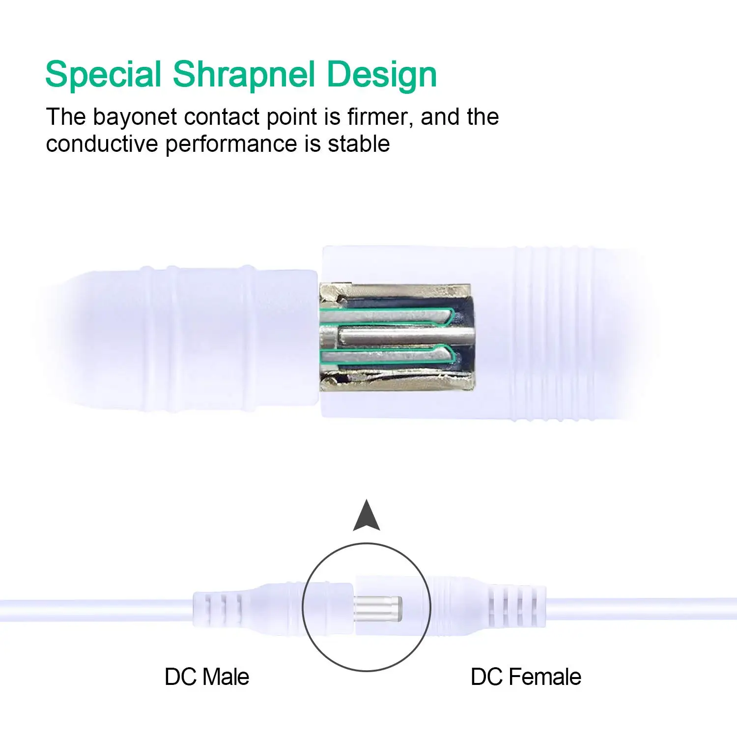 Color: Red - DC 12V Extension Power Cable 2.1mm*5.5mm Male To Female Connect Wire White Black 0.5m 1m 2m 3m 5m 10m For LED Light CCTV Camera
