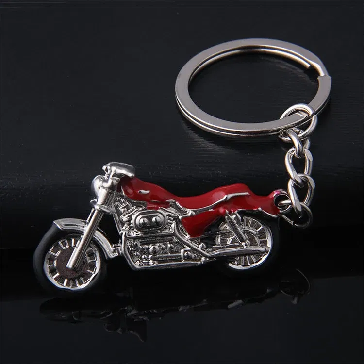 Color: Green - Mountain Motorcycle Pendants KeyChain New model Car Key Holder color metal Bag Charm Accessories 3D crafts Key Chain 1729