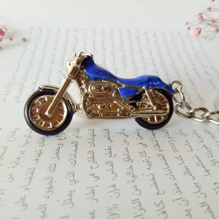 Color: Green - Mountain Motorcycle Pendants KeyChain New model Car Key Holder color metal Bag Charm Accessories 3D crafts Key Chain 1729