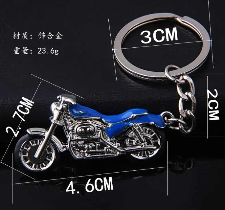 Color: Green - Mountain Motorcycle Pendants KeyChain New model Car Key Holder color metal Bag Charm Accessories 3D crafts Key Chain 1729