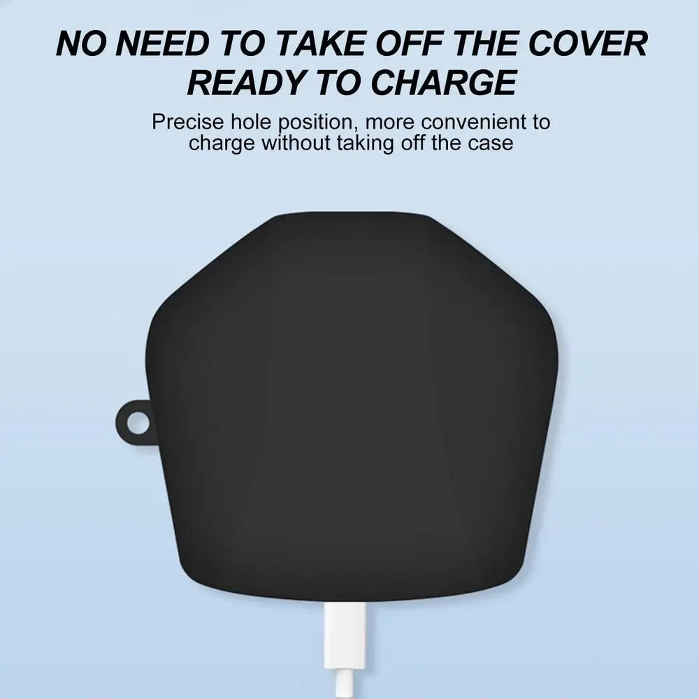 Color: MULTICOLOR - Soft Silicone Earphone Storage Box Shockproof Dustproof Wireless With Hook and Loop Headphone Case For Lenovo GM2PRO