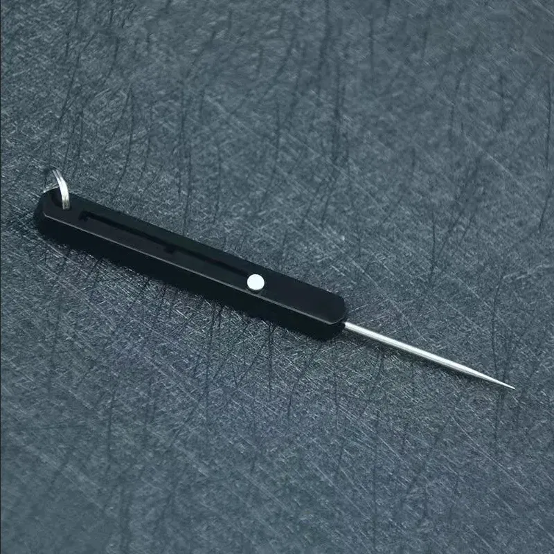 Color: Red - Rectangular Telescopic Integrated Toothpick And Tooth Picking Tool, Multifunctional Single Head Fruit Pick Toothpick