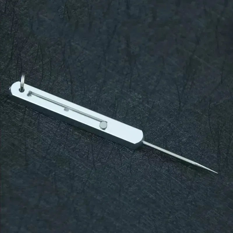 Color: Red - Rectangular Telescopic Integrated Toothpick And Tooth Picking Tool, Multifunctional Single Head Fruit Pick Toothpick