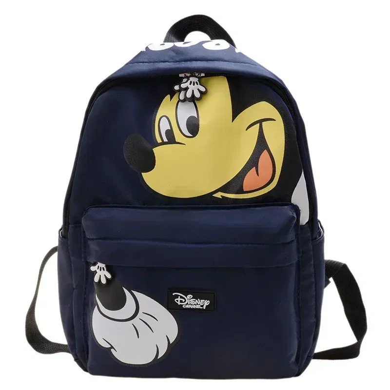 Color: black - Disney Cartoon Donald Duck Children's Backpack Cute Mickey Mouse Kindergarten Boys Girls Backpacks School Bags Children's Gifts