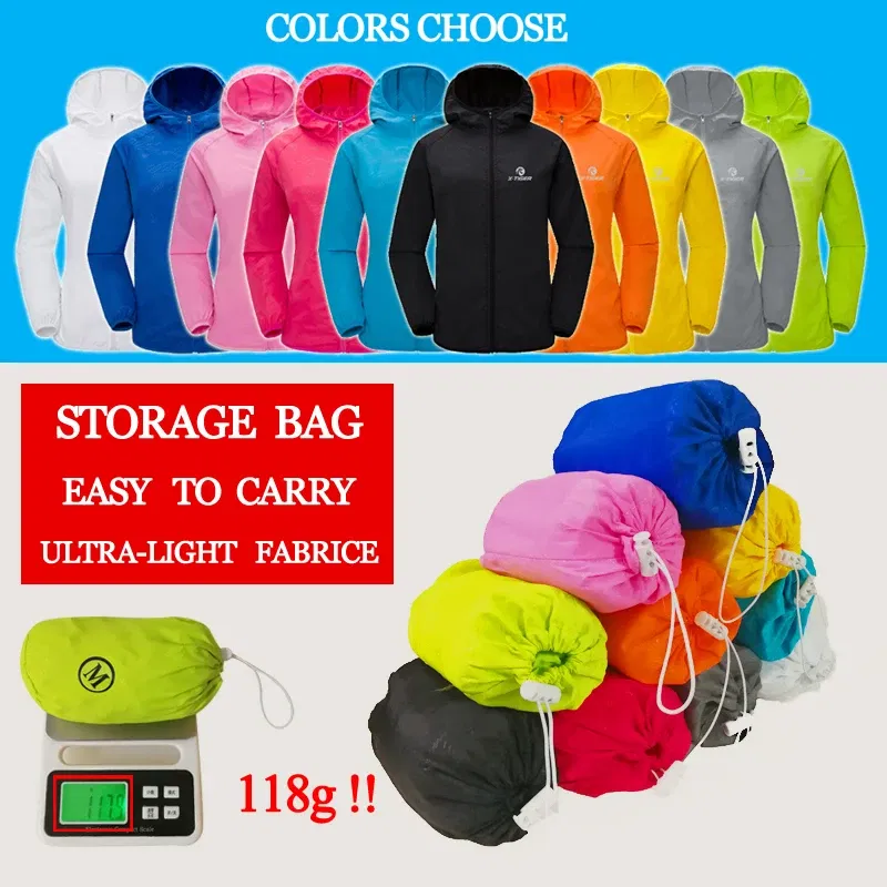Color: Black, Size: L - X-TIGER 4 Colors MTB Cycling Jersey MultiFunction Jacket Waterproof Windproof TPU Raincoat Bicycle Sun protection clothing