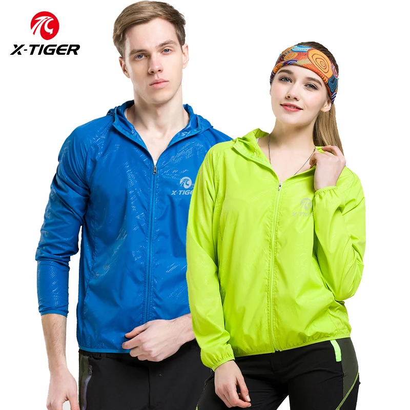 Color: Black, Size: L - X-TIGER 4 Colors MTB Cycling Jersey MultiFunction Jacket Waterproof Windproof TPU Raincoat Bicycle Sun protection clothing
