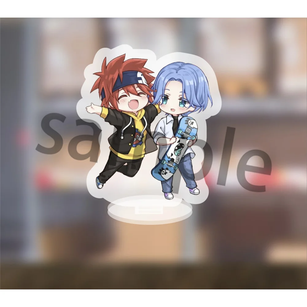 Color: Khaki, Size: 10 cm, Ships From: CHINA - Popular Anime The Infinity Cartoon Figure Acrylic Stand Model Cherry Blossom Hasegawa Langa Bag Pendant Skateboard Fans For Gift