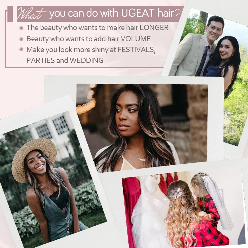 Color: Silver, Length: 16 inches, Weight Per Package: 120g/Set - [16 Colors] Ugeat Clip in Hair Extensions Human Hair 14-22" Double Weft Remy Hair Full Head Clip in Extensions for Woman 7Pcs