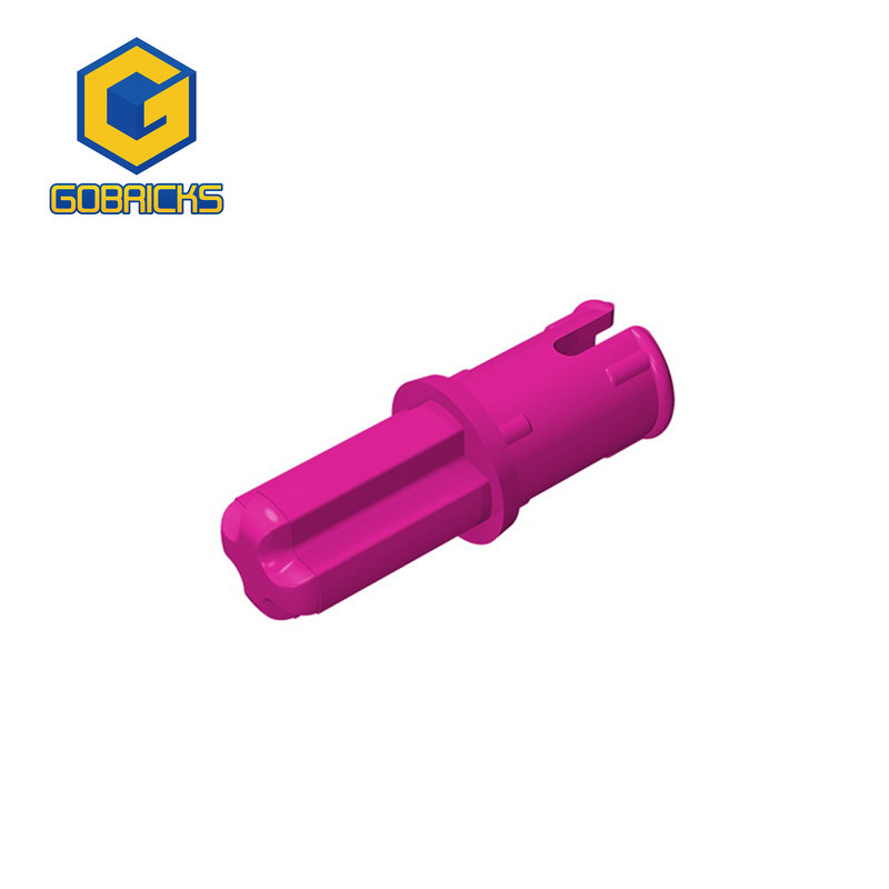 Color: light yellow - Gobricks 10PCS Bricks Technical Axle 1 with Pin with Friction Ridges Lengthwise Compatible With 43093 Pieces of Toys Parts