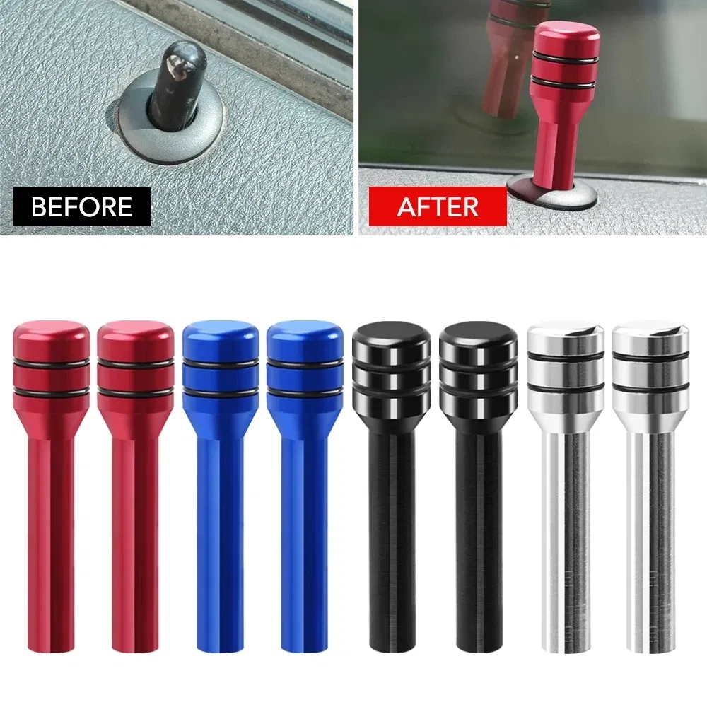 Color: MULTI - Car Alloy Door Lock Pins Lock Pin Screw Knob For Mercedes Benz W201 A B C Class GLA W176 CLK W209 W202 W220 W204 W203 W210 W124