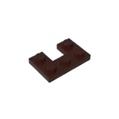 Color: wood - Gobricks GDS-90178 Plate 2 x 3 with 1 x 1 Cutout compatible with lego 73831 Assembles Building Blocks children's toys
