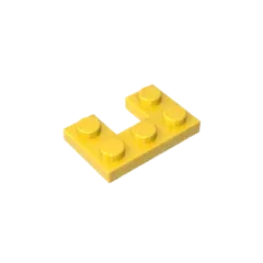 Color: wood - Gobricks GDS-90178 Plate 2 x 3 with 1 x 1 Cutout compatible with lego 73831 Assembles Building Blocks children's toys