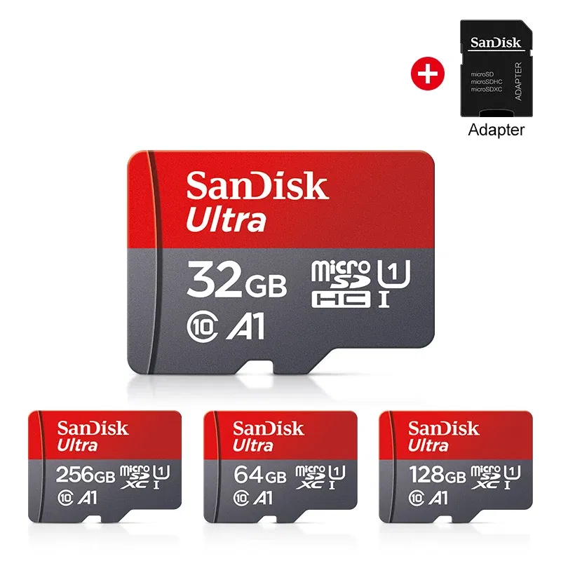Capacity: 400GB - TFcard 64GB 16GB 32GB Memory Card 128GB Class 10 Microsd SD Card 100MB/S UHS-I A1 Card + Adapter for Phone/PC Standard Shippin
