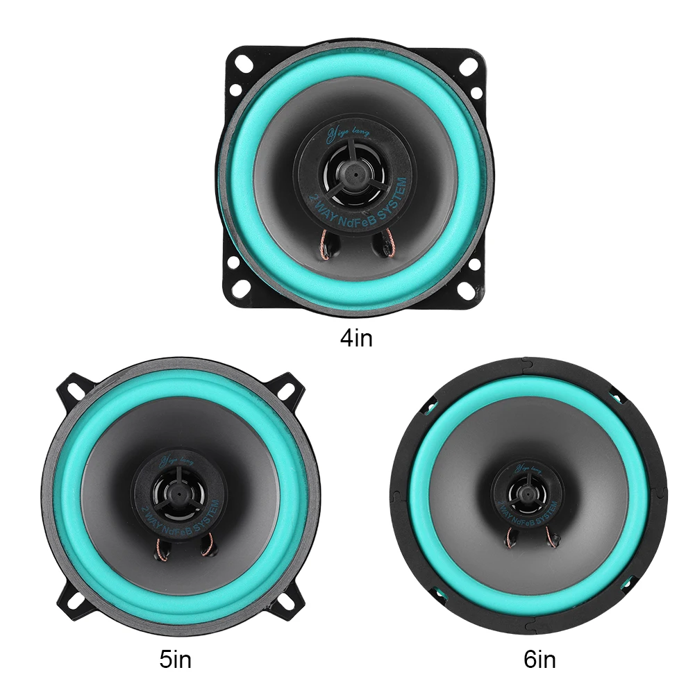 Size: 6.5 - Car Speakers 4/ 5 /6.5 Inch HiFi Coaxial Automotive Subwoofer Car Audio Music Stereo Speakers Audio Amplifier for Car Auto Horn