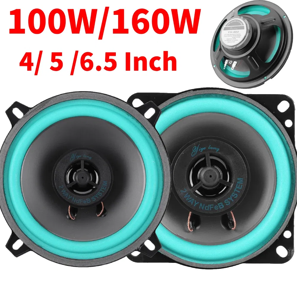 Size: 6.5 - Car Speakers 4/ 5 /6.5 Inch HiFi Coaxial Automotive Subwoofer Car Audio Music Stereo Speakers Audio Amplifier for Car Auto Horn