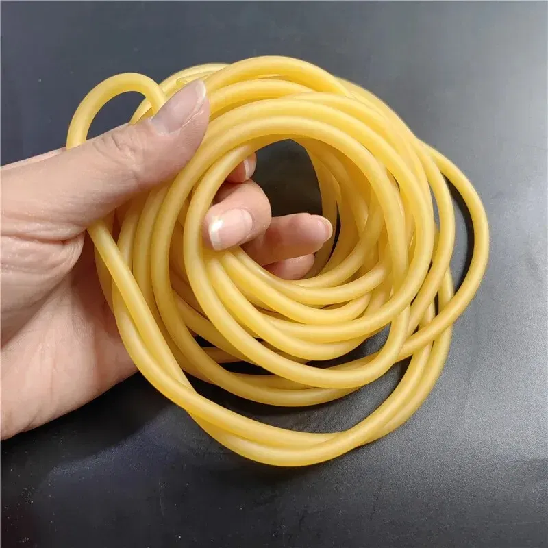 Color: Green - Plain Colour Latex Slingshot Rubber Tube Hunting And Shooting High Elastic Accessories With A Diameter Of 2mm X 5mm/0.08 X 0.2in