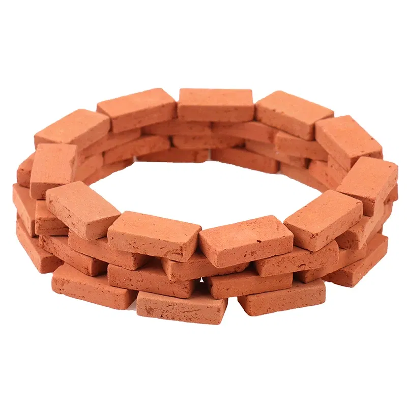 Color: Light Grey - 50PCS 1/16 Dollhouse miniature simulation brick diy sand table landscape scenery clay Scenery Buildings Toys