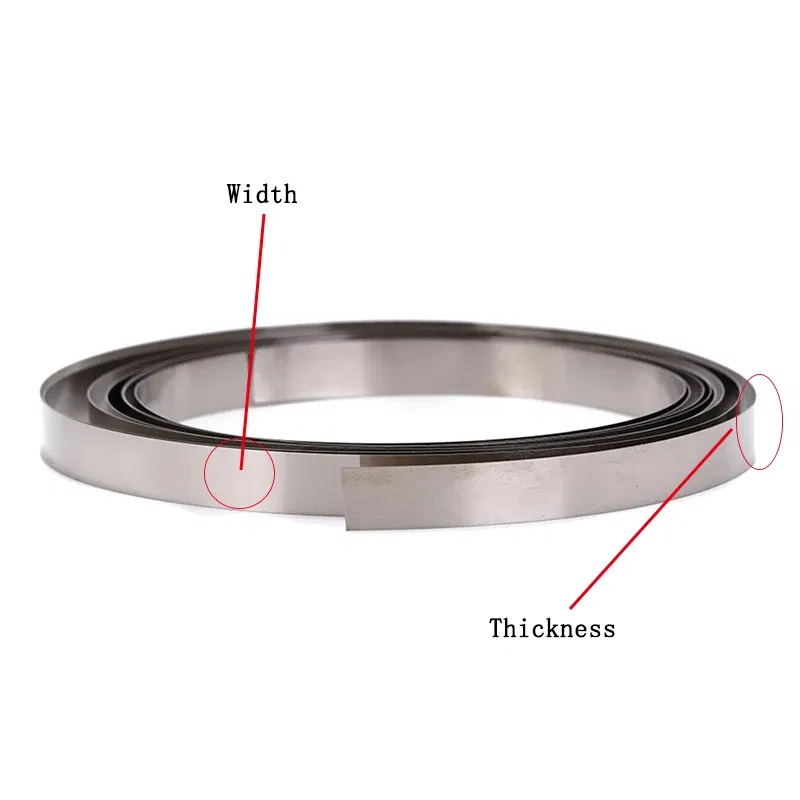 Color: White - 10M 0.1/0.12/0.15/0.2mm Nickel Plated Strip Tape for Li 18650/21700 Battery Spot Welding Compatible For Spot Welder Machine