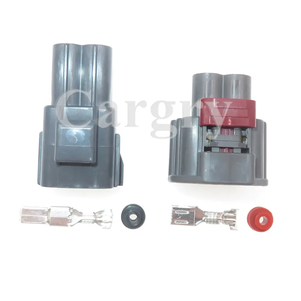 Color: WHITE - 1 Set 2P 7282-5596-10 Car Large Current Connector 7283-5596-10 AC Assembly Automobile Waterproof Electric Wire Socket