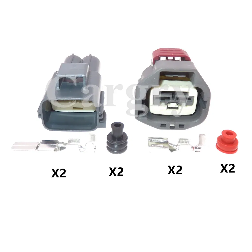 Color: WHITE - 1 Set 2P 7282-5596-10 Car Large Current Connector 7283-5596-10 AC Assembly Automobile Waterproof Electric Wire Socket