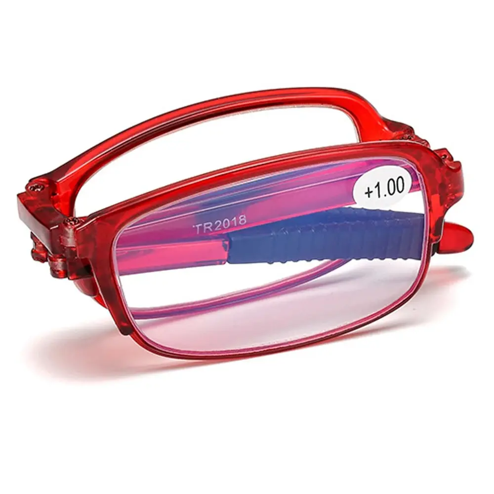 Frame Color: Black, Eye Prescription: +250 - Folding Reading Glasses Women's Presbyopia Glasses Ultra Light Fashionable Portable Anti Blue Light Men's TR90 Eyewears Glasses