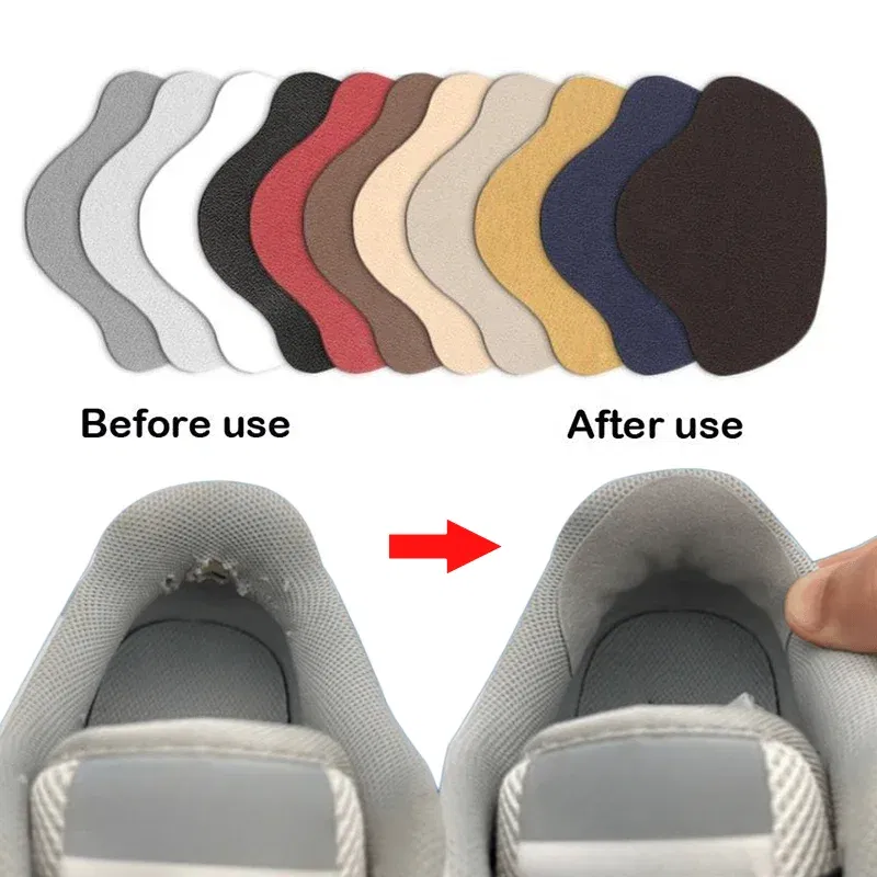 Color: GRAY, Ships From: CHINA - 4Pcs Sports Shoes Patches Insoles Sneakers Men Heel Repair Subsidy Women for Anti-Wear Shoes Heels Sticker Foot Care Pad Inserts