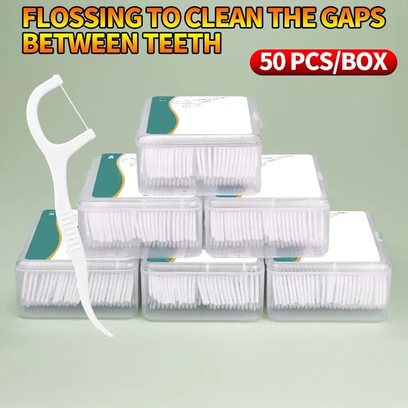 Color: multi - 150pcs Dental Floss Plastic Toothpicks-Disposable Cleaning between Teeth-Separate Box-Oral Care