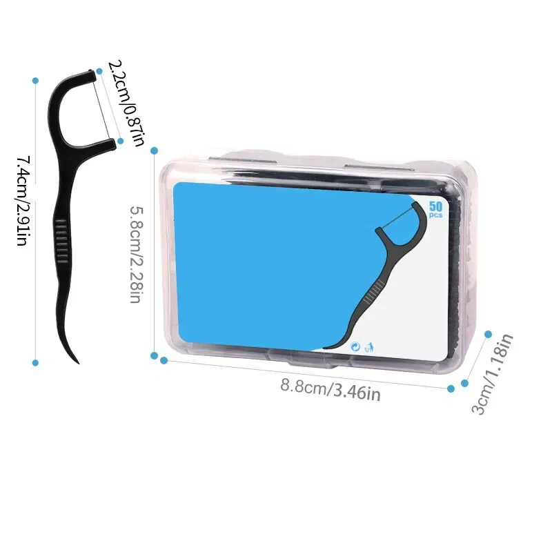 Color: multi - 150pcs Dental Floss Plastic Toothpicks-Disposable Cleaning between Teeth-Separate Box-Oral Care