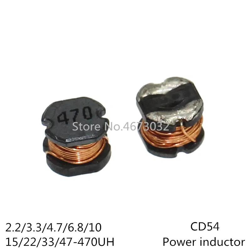 Volume: 13 - 20PCS Inductor CD54 Power Inductance SMD 2.2UH 3.3UH 4.7UH 6.8UH 10UH 15UH 22UH 33UH 47UH 68UH 100UH 150UH 220UH 330UH 470UH