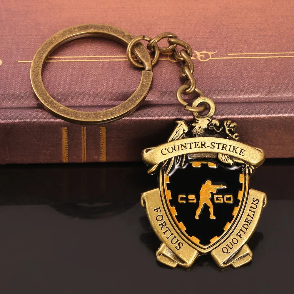 Color: WHITE, Ships From: CN - Game CS GO Medal Keychain Metal Pendant Key Chains Counter Strike Keyring For Men Jewelry Accessories Fans Gift Souvenir