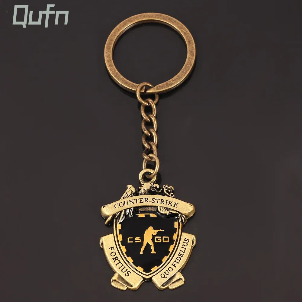 Color: WHITE, Ships From: CN - Game CS GO Medal Keychain Metal Pendant Key Chains Counter Strike Keyring For Men Jewelry Accessories Fans Gift Souvenir