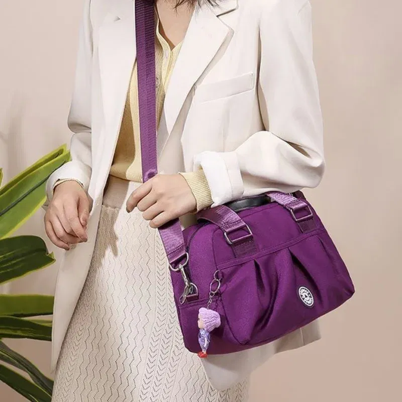 Color: SKY BLUE - New Women Bag Nylon Waterproof Messenger Bags For Lady Crossbody Shoulder Bag Casual Handbags High Quality Multifunctional