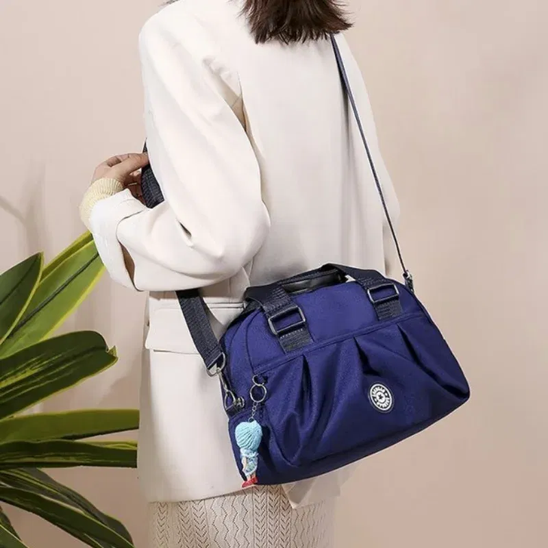 Color: SKY BLUE - New Women Bag Nylon Waterproof Messenger Bags For Lady Crossbody Shoulder Bag Casual Handbags High Quality Multifunctional