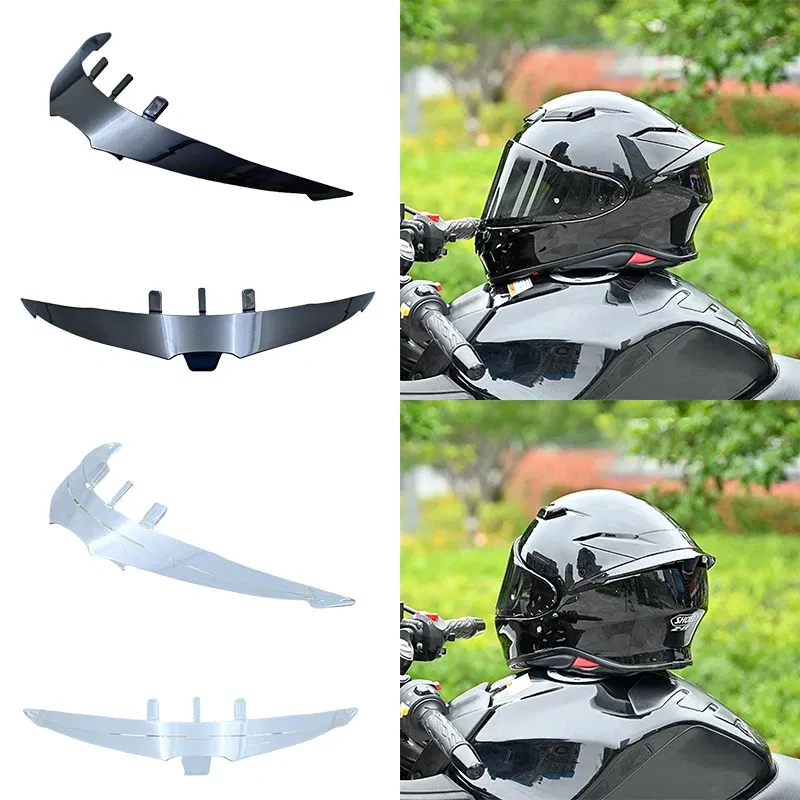 Color: Beige - For SHOEI Z8 Z-8 NXR2 Motorcycle Rear Trim Helmet Spoiler Case Accessories