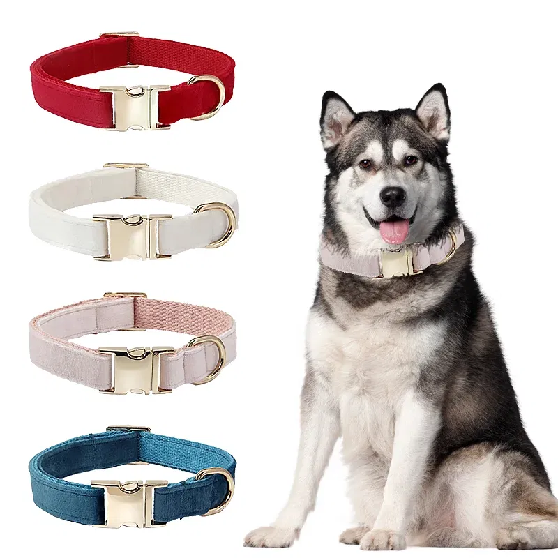 Color: Blue, Size: L - Customized Deerskin Cat and Dog Collar, Adjustable Rope Set, Durable and Personalized, Free Engraved Pet Nameplate, ID Label, Al